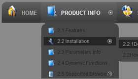 Toolbars Grey CSS Drop Down Menu Template
